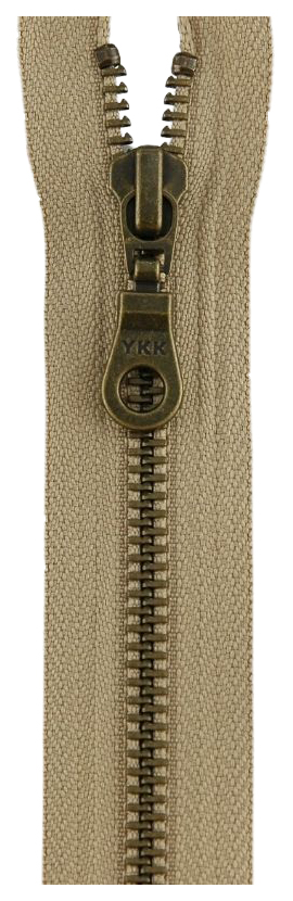 

Застежка-молния YKK 0503311/45, 573 бежевый тип 5 (5,75мм), разъемная, 45см