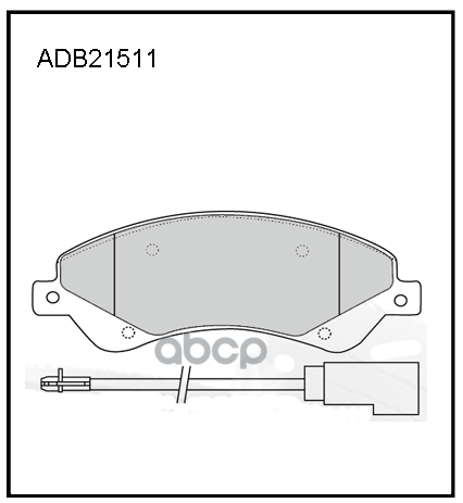 

Тормозные колодки ALLIED NIPPON передние дисковые ADB21511