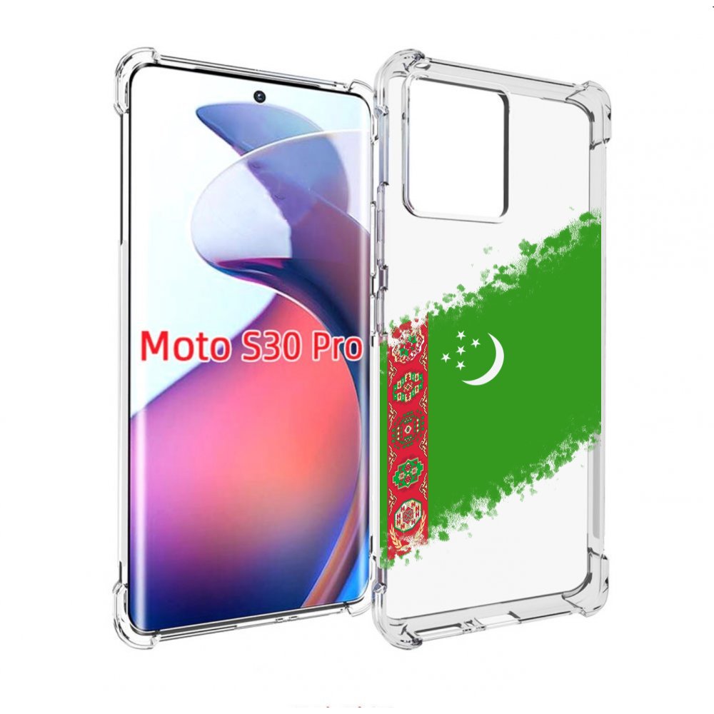 

Чехол MyPads флаг герб Туркменистан-1 для Motorola Moto S30 Pro, Прозрачный, Tocco