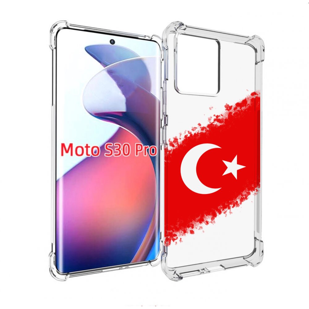 

Чехол MyPads флаг Турции для Motorola Moto S30 Pro, Прозрачный, Tocco