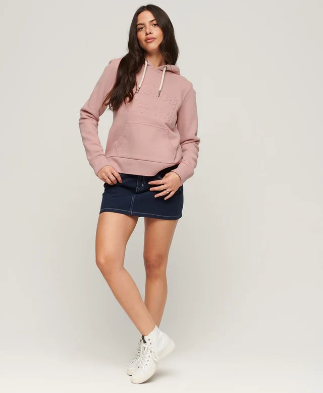 

Худи женское Superdry W2011962A розовое 10 UK, Розовый, W2011962A