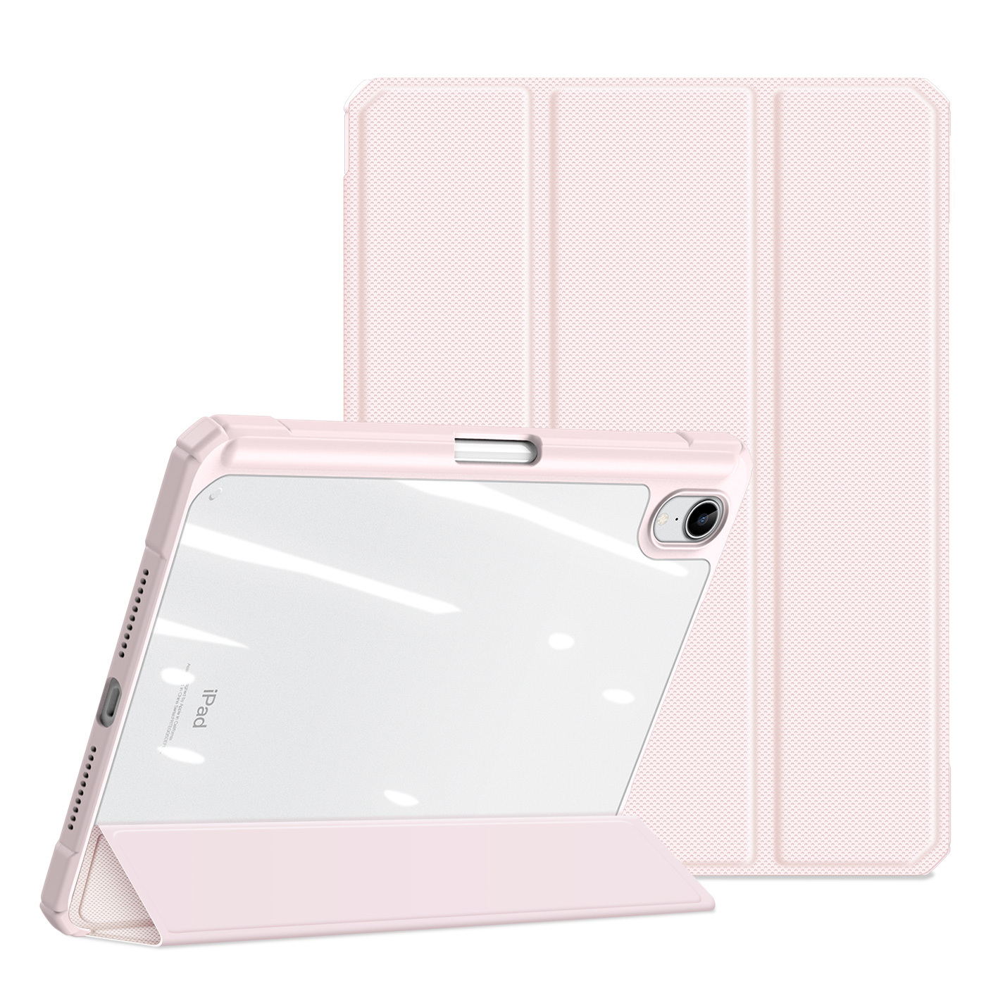 

Чехол книжка для iPad Mini 6, Dux Ducis Toby series розовый, iPad Mini 6 Toby