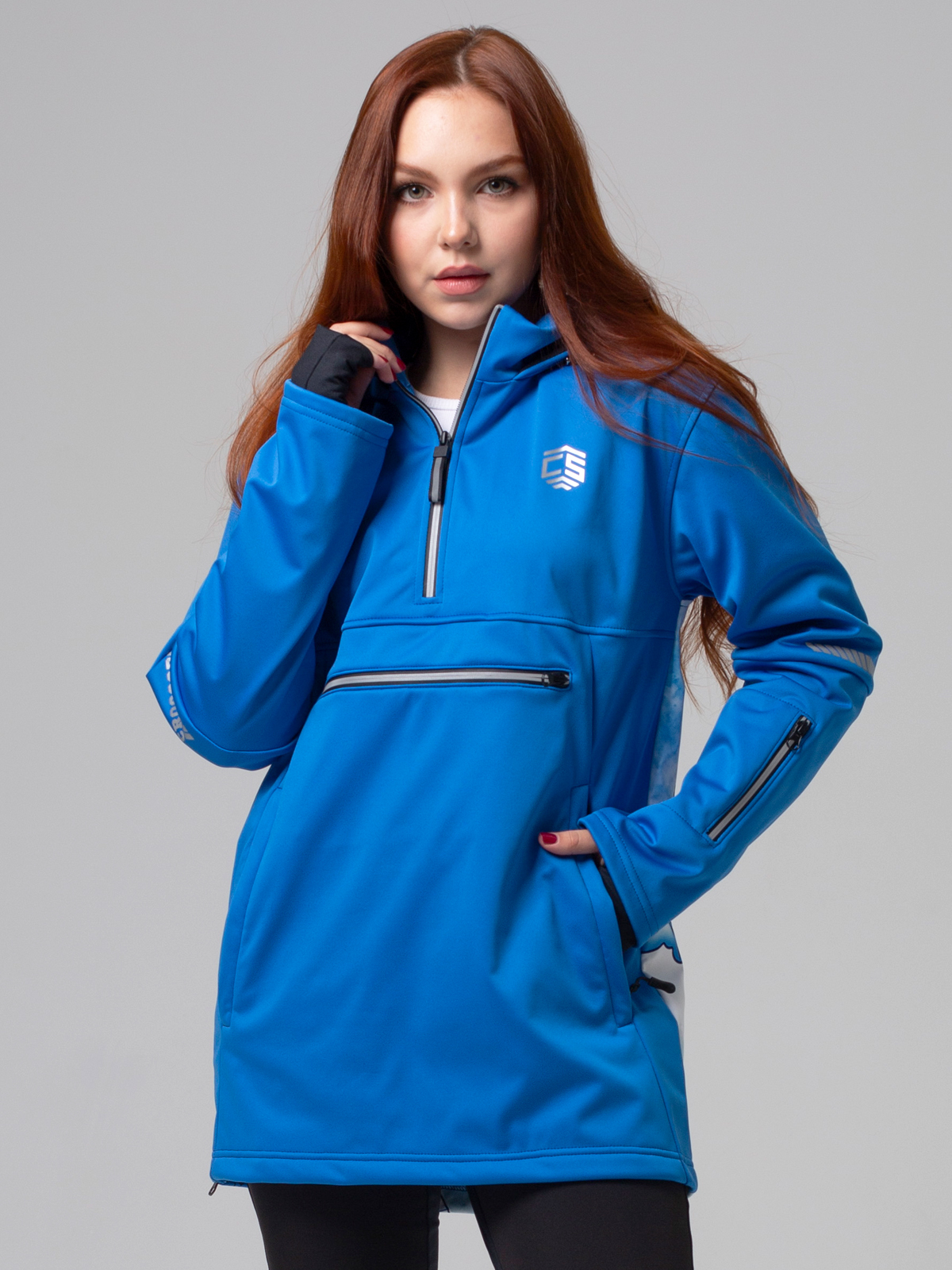 Анорак женский CROSSSPORT Анжс-046 бирюзовый 42 RU