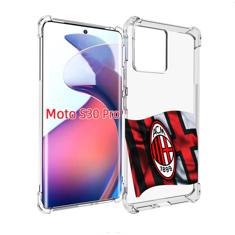 

Чехол MyPads фк милан мужской для Motorola Moto S30 Pro, Прозрачный, Tocco