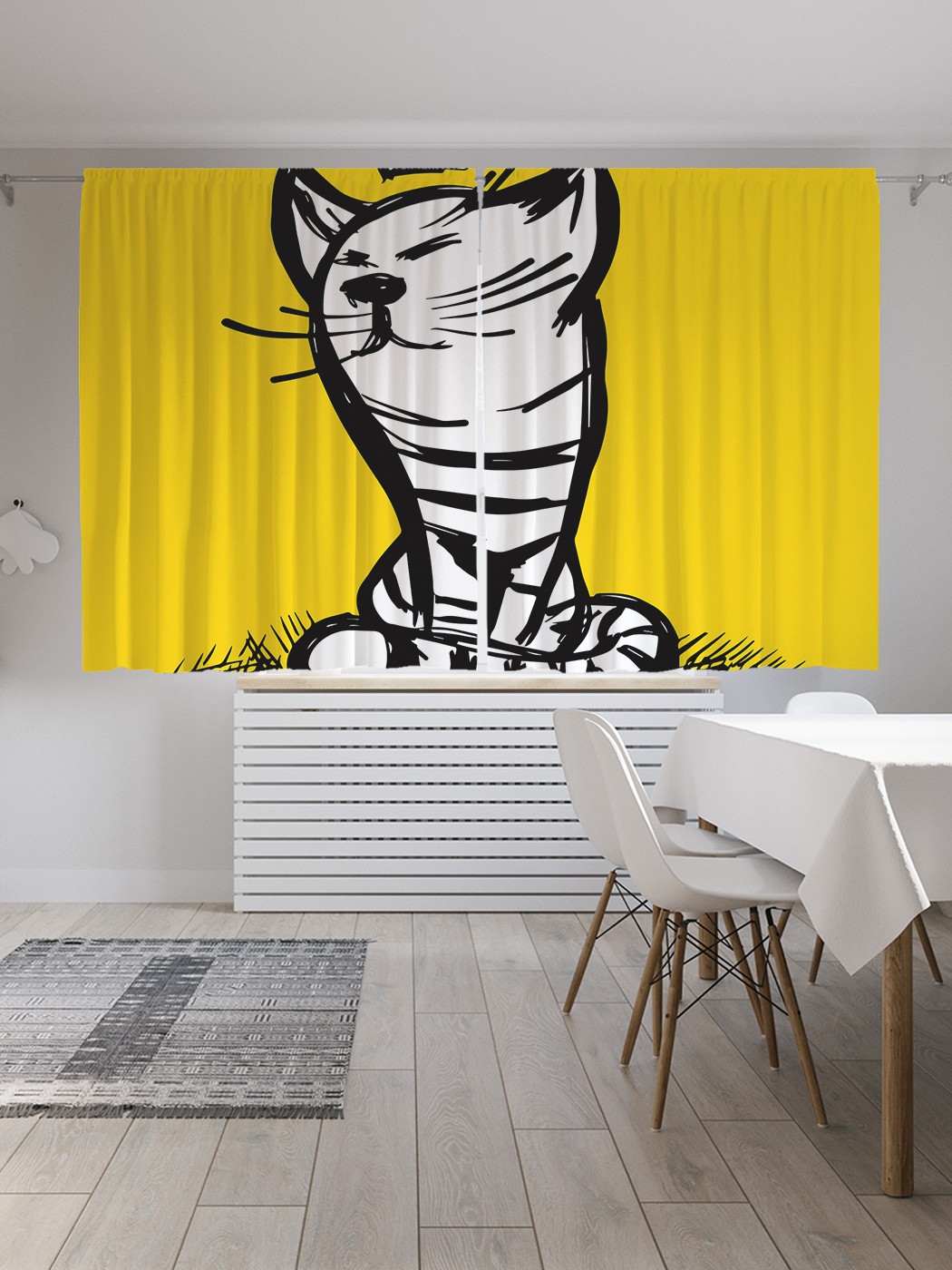 

Классические шторы JoyArty "Королевский кот", серия Oxford DeLux, 2 полотна 145x180 см, Королевский кот