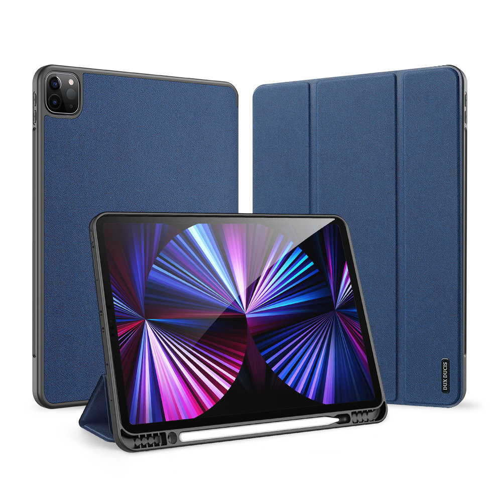 фото Чехол книжка для ipad pro 12.9 (2021 /2020) domo series синий dux ducis