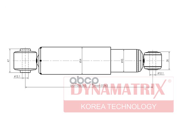 Амортизатор подвески газонаполненный DSA349098