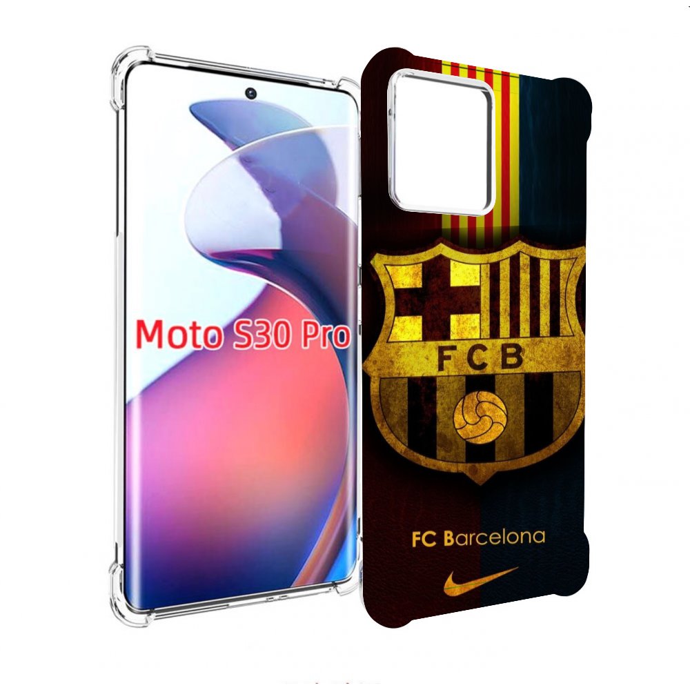 

Чехол MyPads фк барселона мужской для Motorola Moto S30 Pro, Прозрачный, Tocco