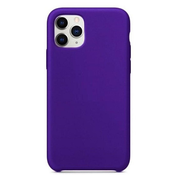 фото Чехол для iphone 11 pro max silicon case full cover фиолетовый nobrand