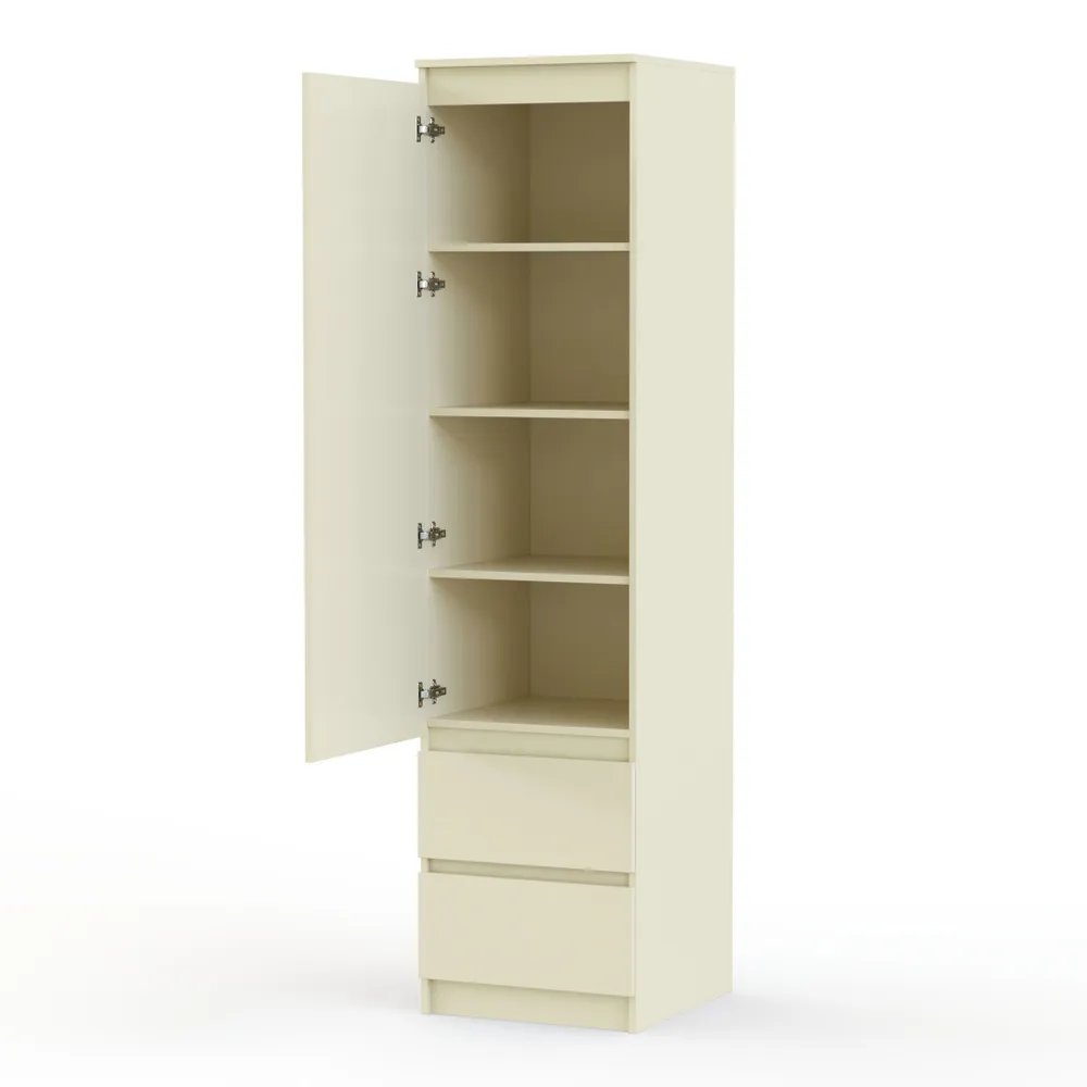 

Шкаф BestMebel Мальм с ящиками 350*500*2100, бежевый, Мальм с ящиками