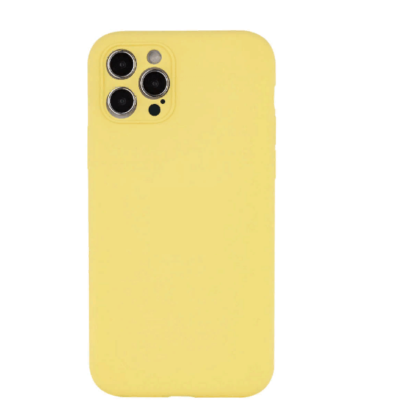 фото Чехол для iphone 11 pro max silicon case full cover желтый nobrand