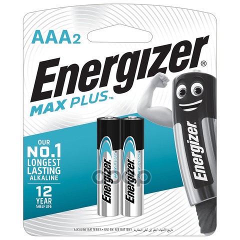 

Батарейка Алкалиновая Energizer Max Plus Aaa 1,5v Упаковка 2 Шт. E301306503 Energizer арт.