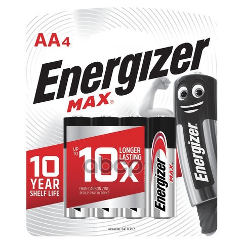 Батарейка Алкалиновая Energizer Max Aa 1,5v Упаковка 4 Шт. E300157105 Energizer арт. E3001