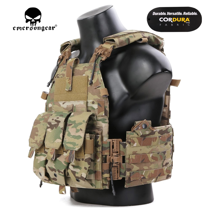 Бронежилет плитник EmersonGear Quick Release 094K Мультикам