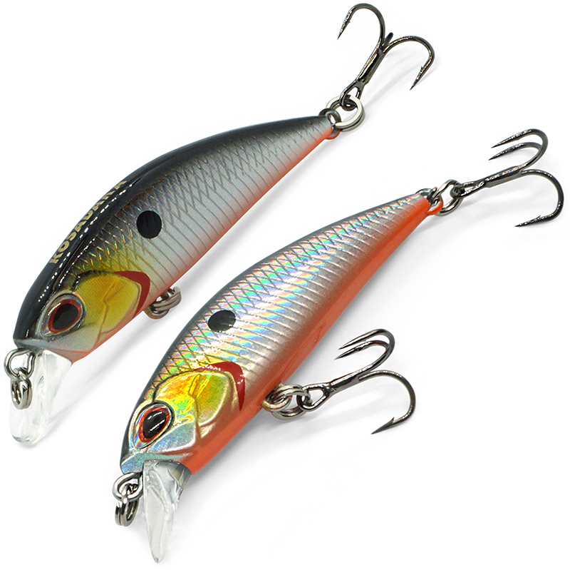 

Воблер Kosadaka JAX Minnow xs 45F плав., 45мм, 2.4г, 0.1-0.4м, цв.GT, Разноцветный