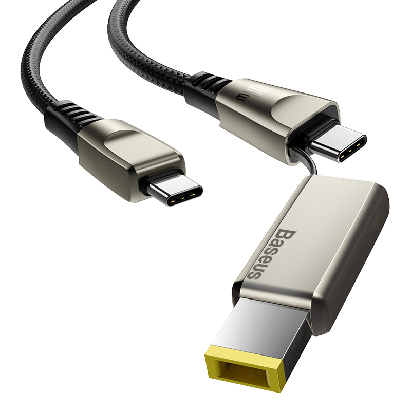 фото Кабель usb-c baseus flash series type-c - type-c+ dc 2 м, черный