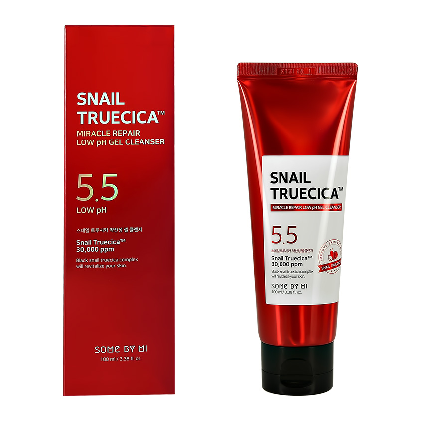 фото Гель для умывания some by mi snail truecica miracle repair gel cleanser, 100мл