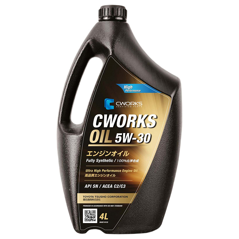 фото Cworks a130r8004 масло моторное 5w30 cworks oil 4л синтетика c2/c3 () 1шт