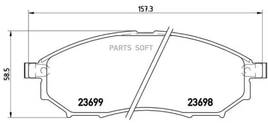 

Колодки дисковые п. nissan murano 3.5 4wd/navara/pathfinder 2 P56058 =852 14 [41060eb325]