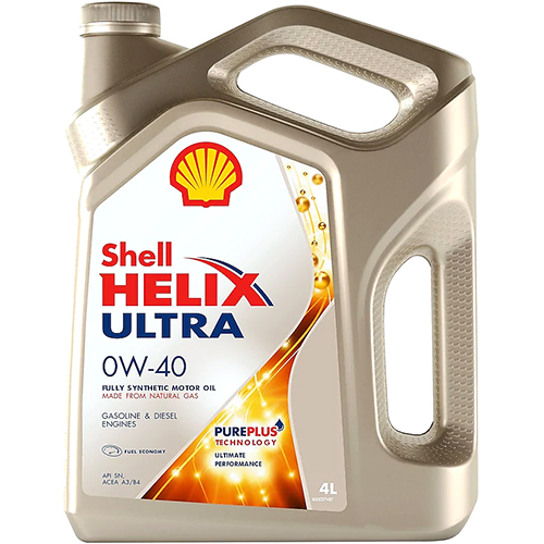 фото Моторное масло для автомобиля shell helix ultra 0w-40, 4л