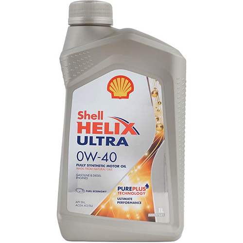 фото Моторное масло для автомобиля shell helix ultra 0w-40, 1л