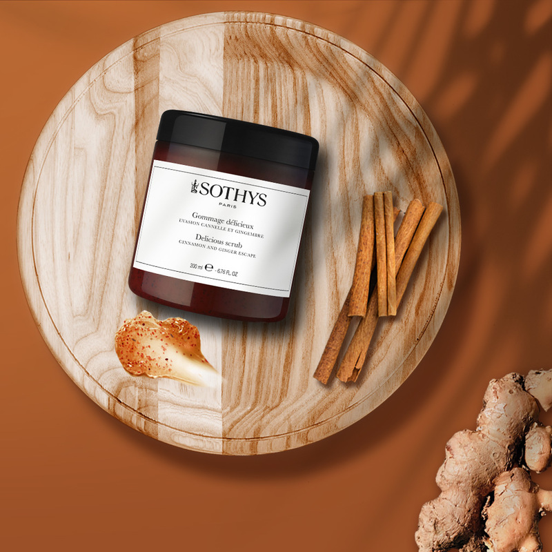 Скраб Sothys для тела с корицей и имбирем Delicious Scrub 200 мл