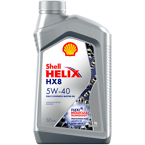 фото Моторное масло для автомобиля shell helix hx8 5w-40 1 л