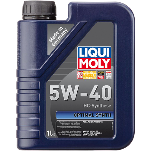 фото Моторное масло для автомобиля liqui moly optimal synth 5w40 1л.