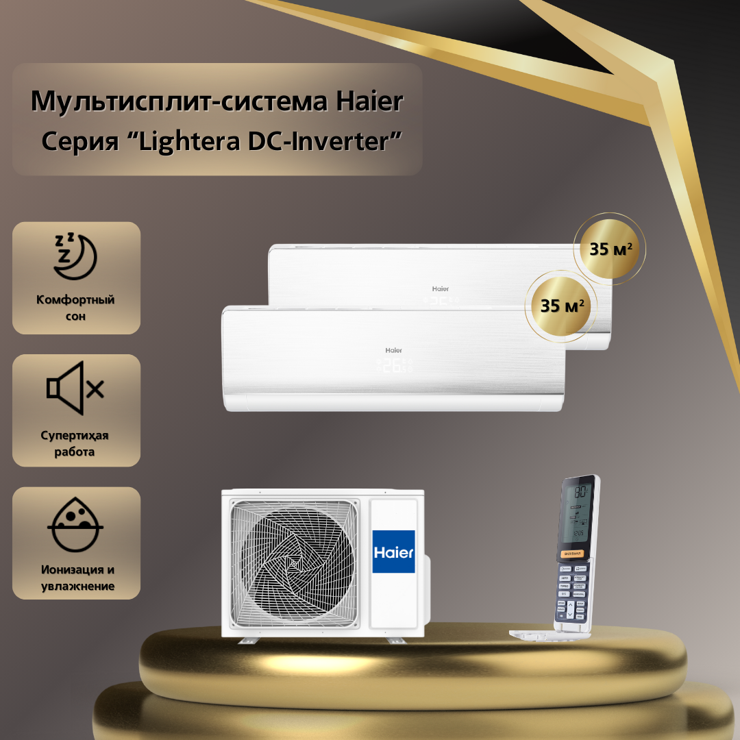 

Мульти сплит-система Haier AS12NS6ERA/2U50S2SM1FA, AS12NS6ERA/2U50S2SM1FA