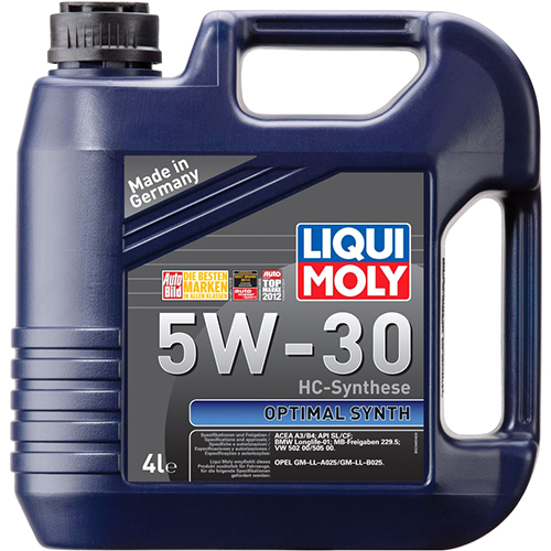 фото Моторное масло для автомобиля liqui moly optimal ht synth 5w30 4л.