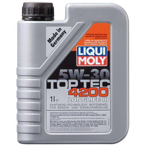 фото Моторное масло для автомобиля liqui moly top tec 4200 5w30 1л