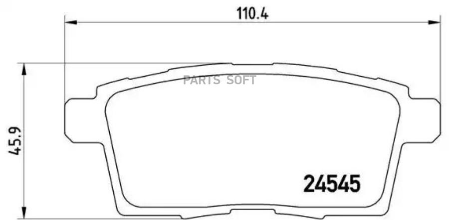 

Тормозные колодки brembo задние p49041