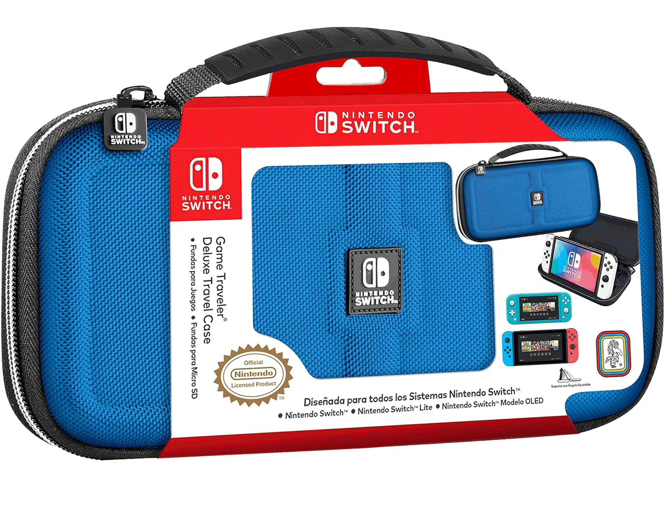 

Чехол-сумка R.D.S. Industries Inc. Deluxe Travel Case Blue для Nintendo Switch (NNS30BL), Голубой;черный, Deluxe Travel Case
