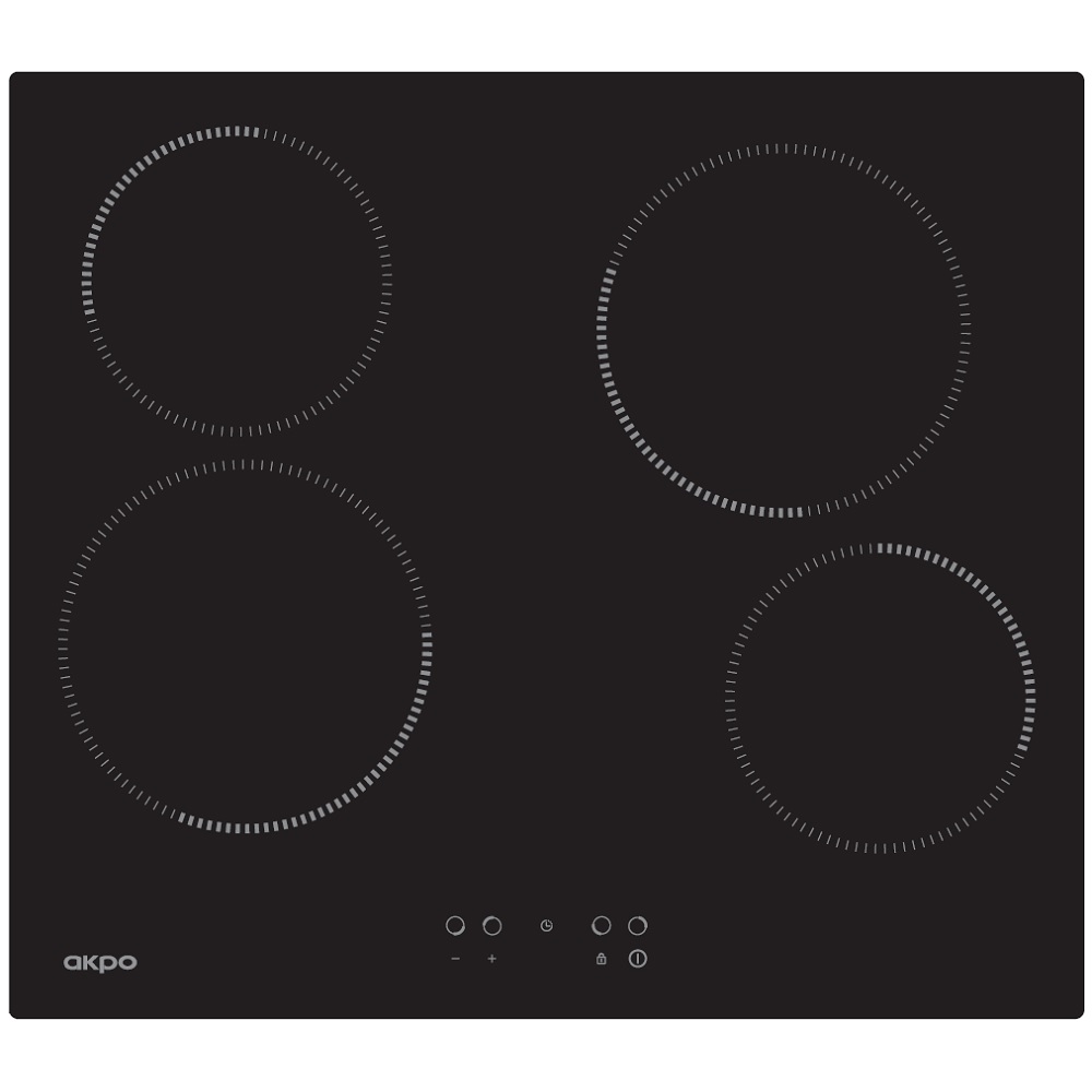 

Встраиваемая варочная панель электрическая AKPO PKA 609014 BL черный, PKA 609014 BL