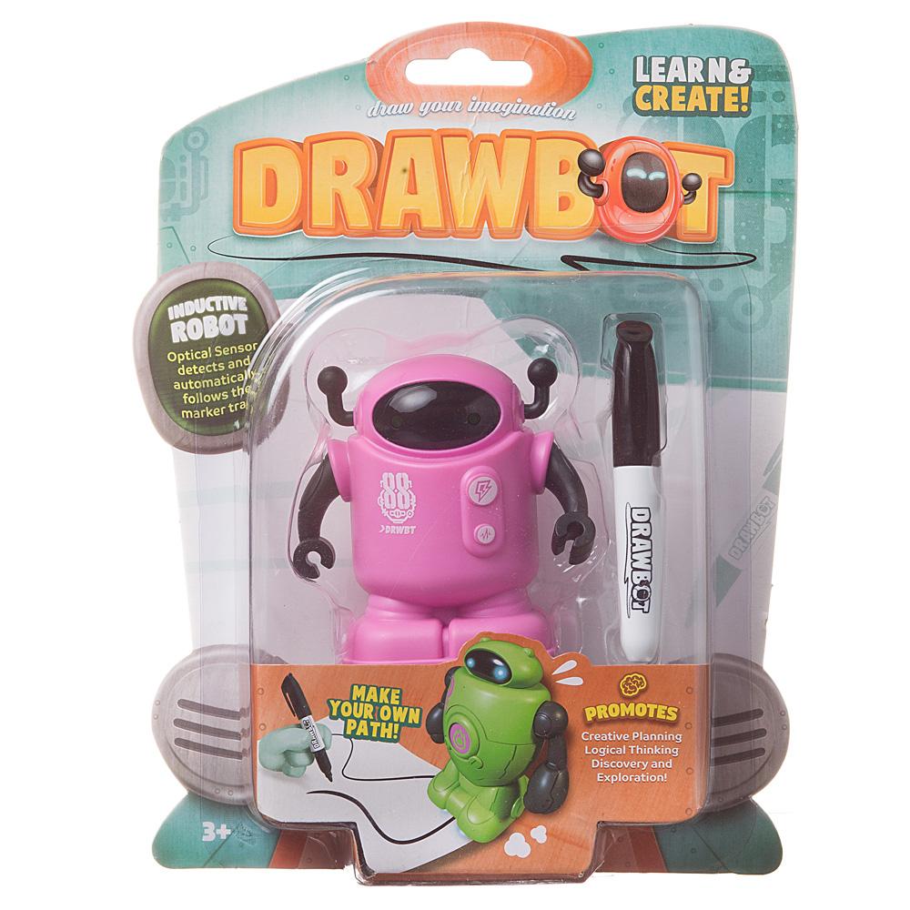 фото Робот junfa индуктивный drawbot (движение по линии) db-3/розовый junfa toys