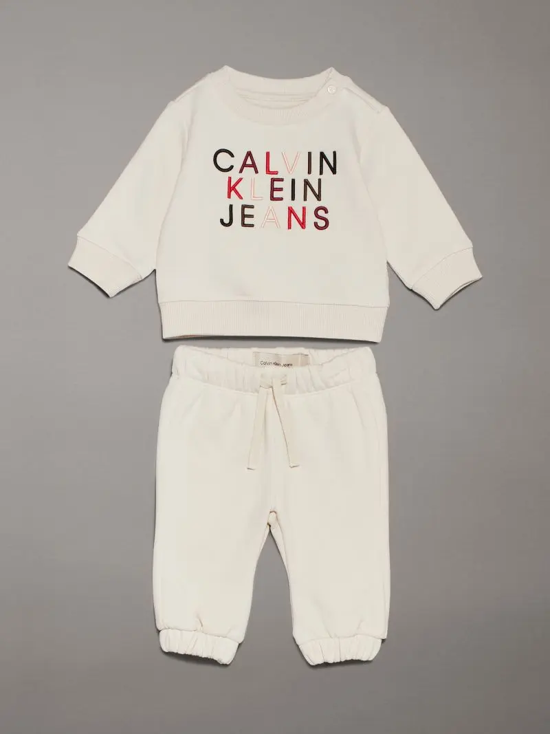 

Костюм свитшот и брюки Calvin Klein для девочек, серый, PGB, размер 98, IN0IN00224J, IN0IN00224J