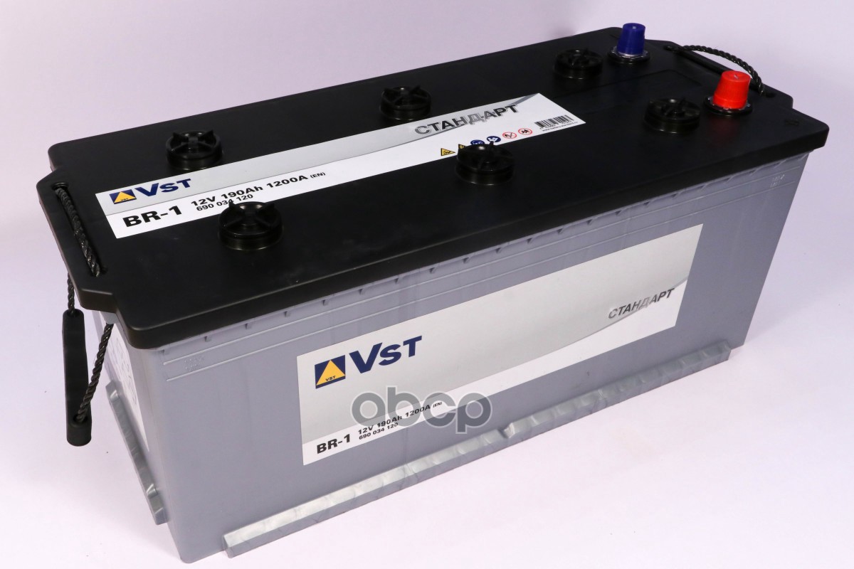 

Аккумуляторная батарея V СТАНДАРТ [12V 190h 1200A] 1шт
