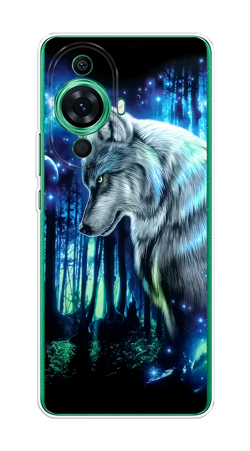 

Чехол на Huawei Nova 11 Pro "Сказочный волк", Синий;серебристый;черный, 6121350-1