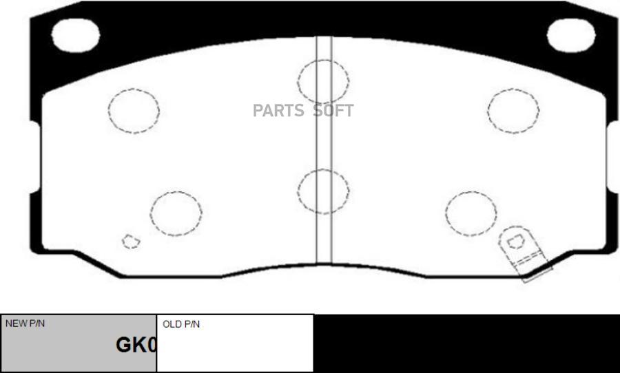 

Тормозные колодки Ctr GK0482