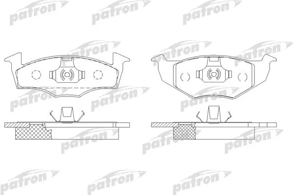 

Тормозные колодки PATRON дисковые PBP1101