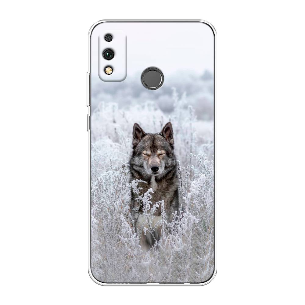 

Чехол Awog на Honor 9X Lite "Волк в поле", Белый;черный, 6104250-1