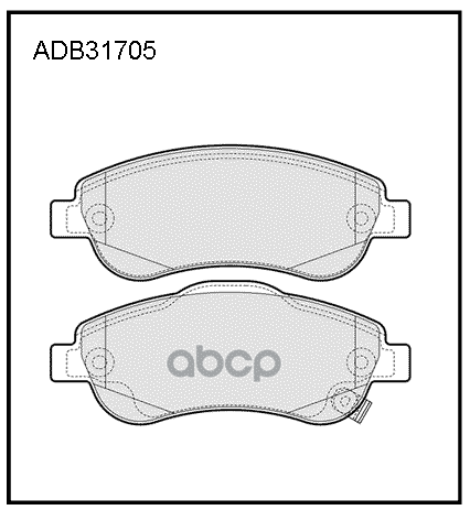 

Тормозные колодки ALLIED NIPPON передние дисковые ADB31705