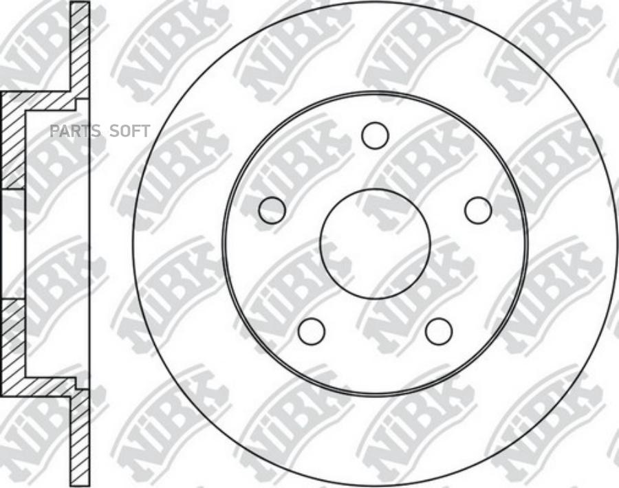 

Тормозной диск Nibk RN1675