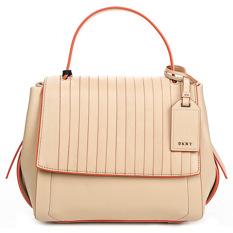 фото Сумка женская donna karan r171090602 nude/orange small flap should dkny