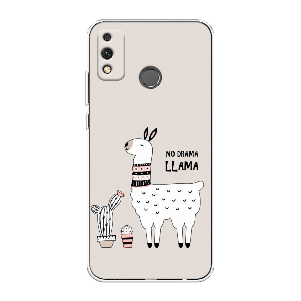

Чехол Awog на Honor 9X Lite "No drama LLama", Бежевый;серый;белый, 6104250-2