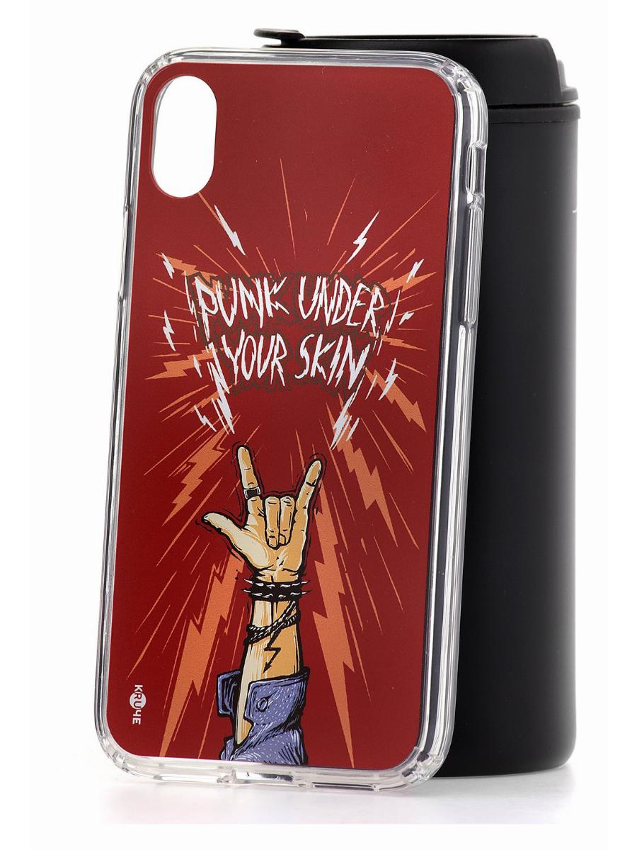 

Чехол на iPhone XR с принтом Kruche Print "Как у Дудя", бампер с защитой камеры, Прозрачный;красный;синий;бежевый, Айфон ИксР