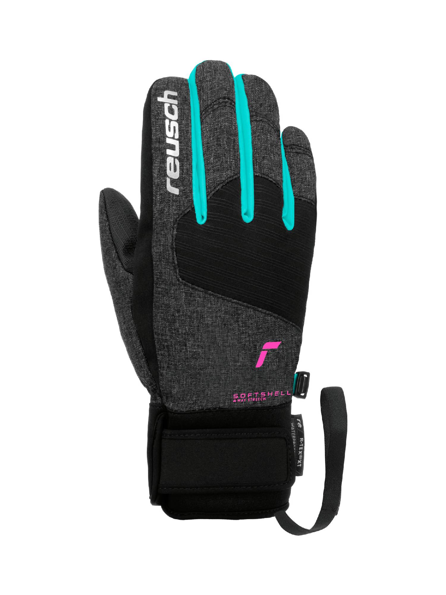 Перчатки Горнолыжные Reusch Simon R-Tex Xt Junior Black/Bachelor Button/Pink (Дюйм:5,5)