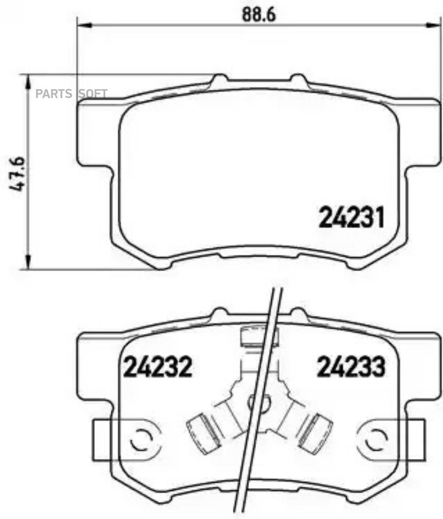 

Колодки дисковые задние honda cr-v/fr-v 1.7i/1.8i/2.0i/2.2ctdi 02> P28051