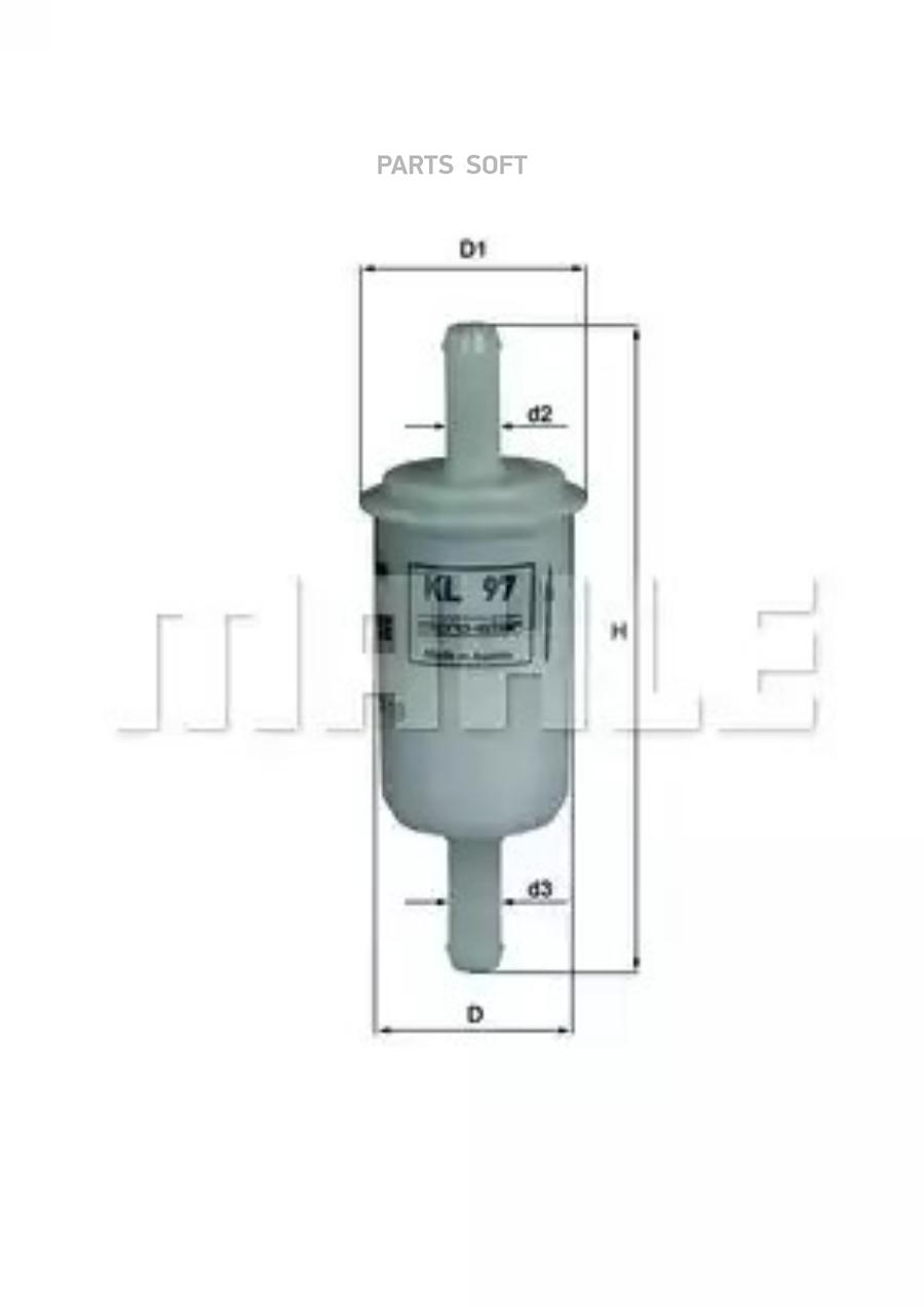 

Фильтр топливный Mahle/knecht KL97OF