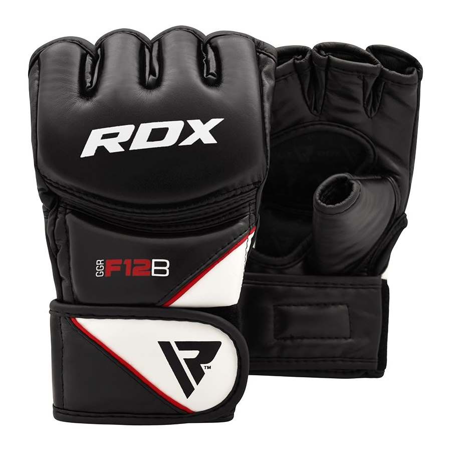 Перчатки ММА RDX F12 MMA Grappling Gloves искусственная кожа черный XL